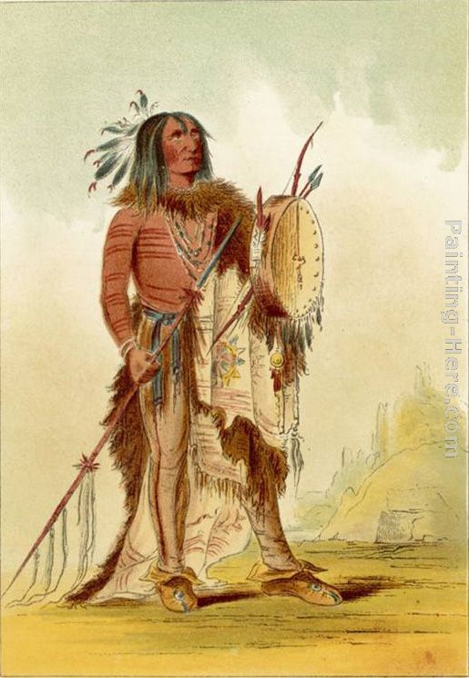 Wun-Nes-Tou Medicine-Man of the Blackfeet People painting - George Catlin Wun-Nes-Tou Medicine-Man of the Blackfeet People art painting